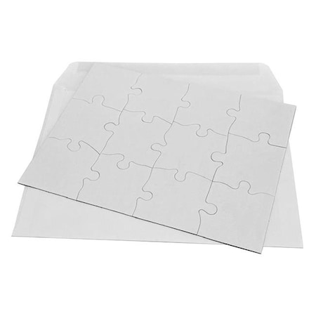 Inovart Inovart 2747 8 .5 x 11 in. Puzzle-It Blank Puzzles with Envelopes & 12 Puzzles Per Pack; White - 12 Piece 2747